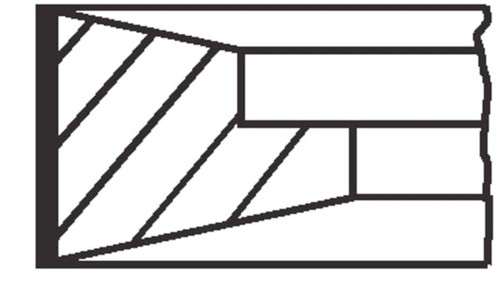 Piston ring kit mahle fits - ring,