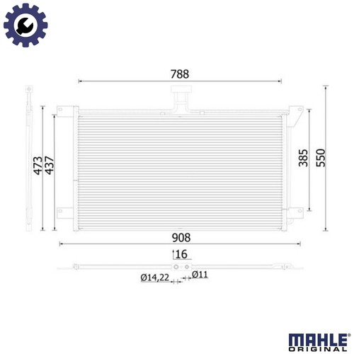 Condenser air conditioning - condenser,