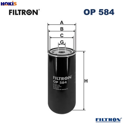 Oil filter 584 for - op,