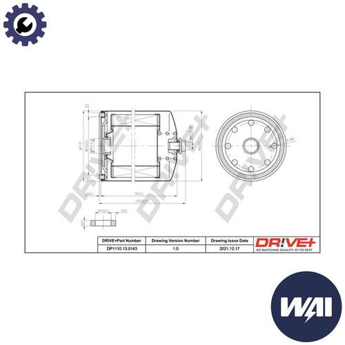 Fuel filter dp1110 0143 for - fuel,