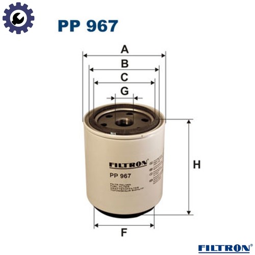 Fuel filter 967 for - pp,