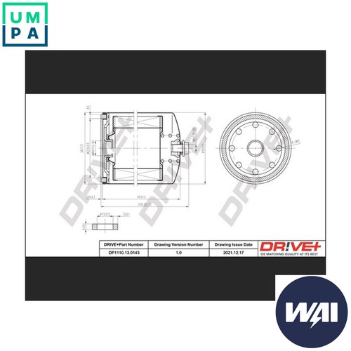Fuel filter dp1110 0143 for - filter,