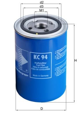 Mahle kc94 fuel filter - kc94,